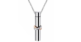 Forever Graveren Urn zilver kleurig
