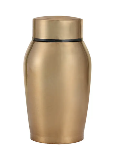 Mini urn rvs goud kleurig