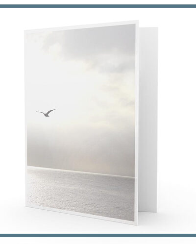 Vogel grijze lucht