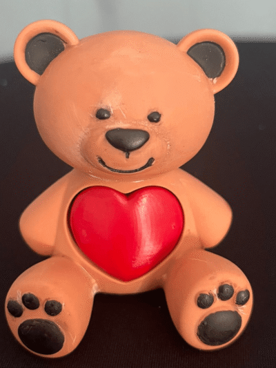 Beren urn met as hart