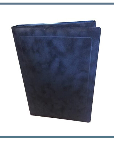 Condoleance map standaard blauw