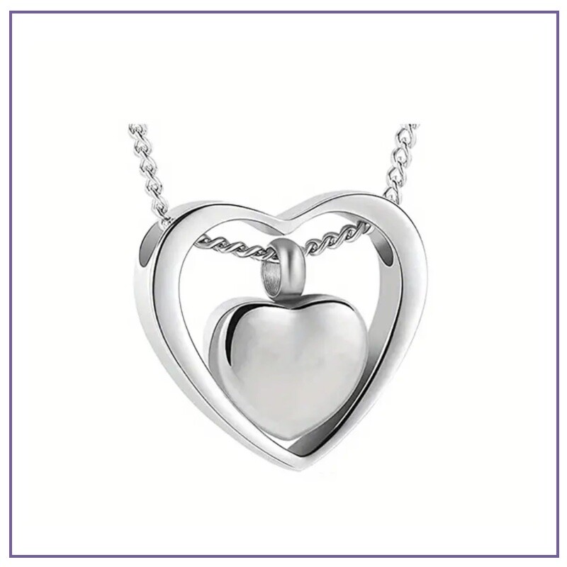 Ashanger / Assieraad - Hart zilver