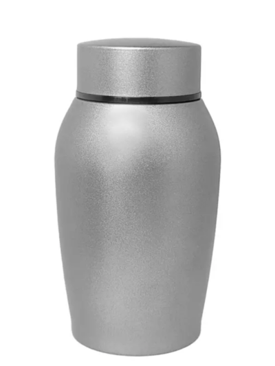 Mini urn rvs zilver kleurig