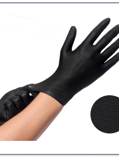 Nitrile handschoenen (L) zwart
