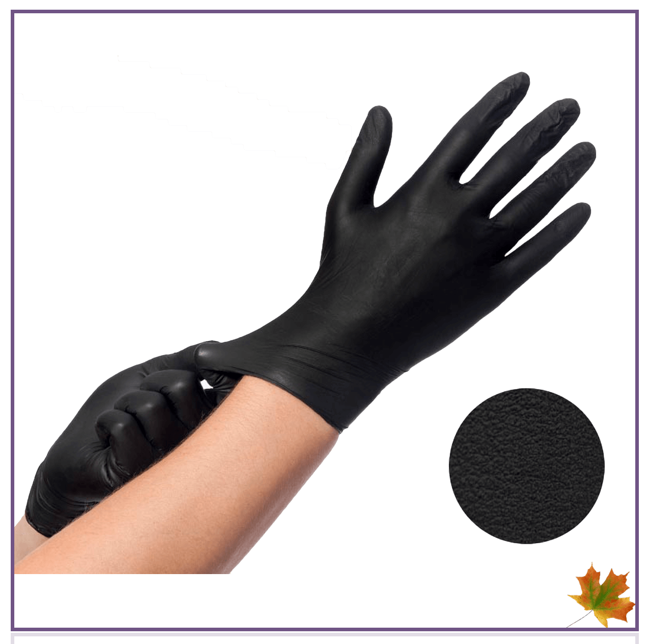 Nitrile handschoenen (L) zwart
