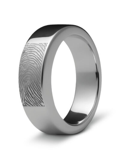 R 033.6.FP Assieraad ring glanzend met fingerprint