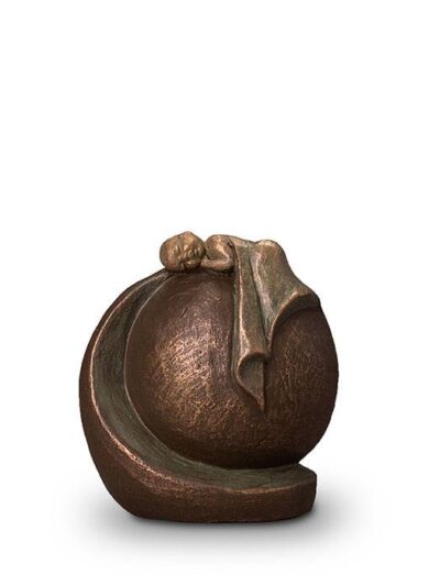 UGK 005 A Keramische urn brons In vredige rust