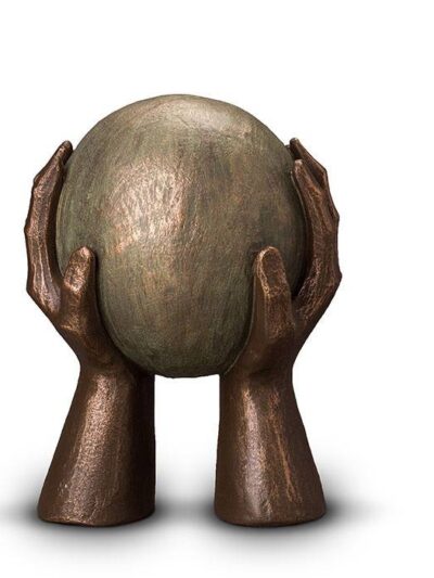 UGK 008 B Keramische urn brons Gedragen