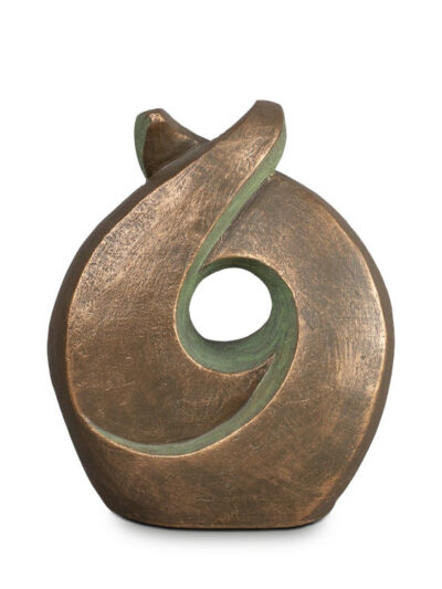 UGK 009 B Keramische urn brons Licht
