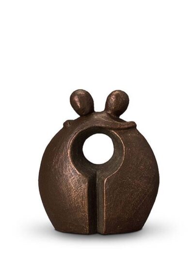 UGK 014 A Keramische urn brons Afscheid