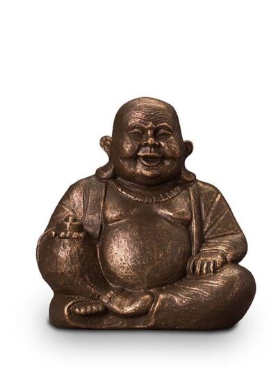 UGK 042 A Keramische urn brons Boeddha