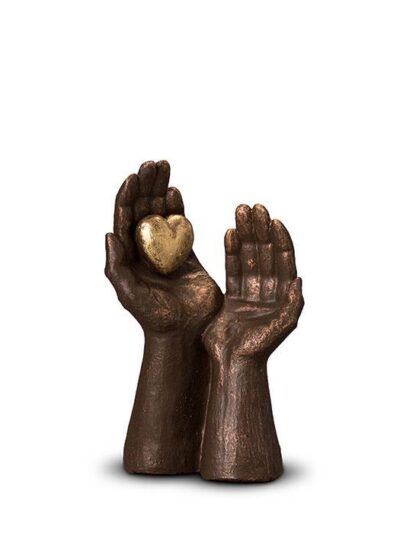 UGK 052 A Keramische urn brons Gedragen liefde