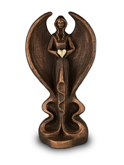 UGK 089 A Keramische urn brons Angel of hope
