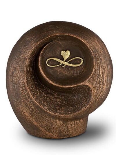 UGK 091 B Keramische urn brons Infinity