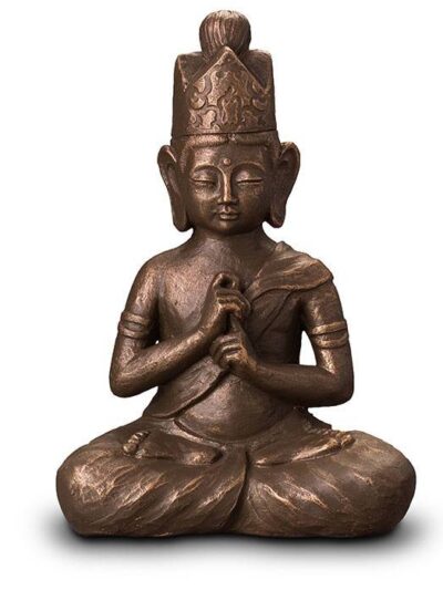 UGK 302 B Keramische urn brons Boeddha Dai Nichi