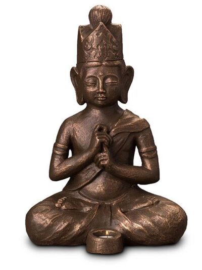 UGK 302 BT Keramische urn brons Boeddha Dai Nichi (waxine)